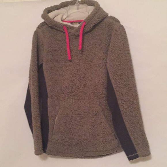 cabelas Tops - Cabelas brown hooded fleece pullover